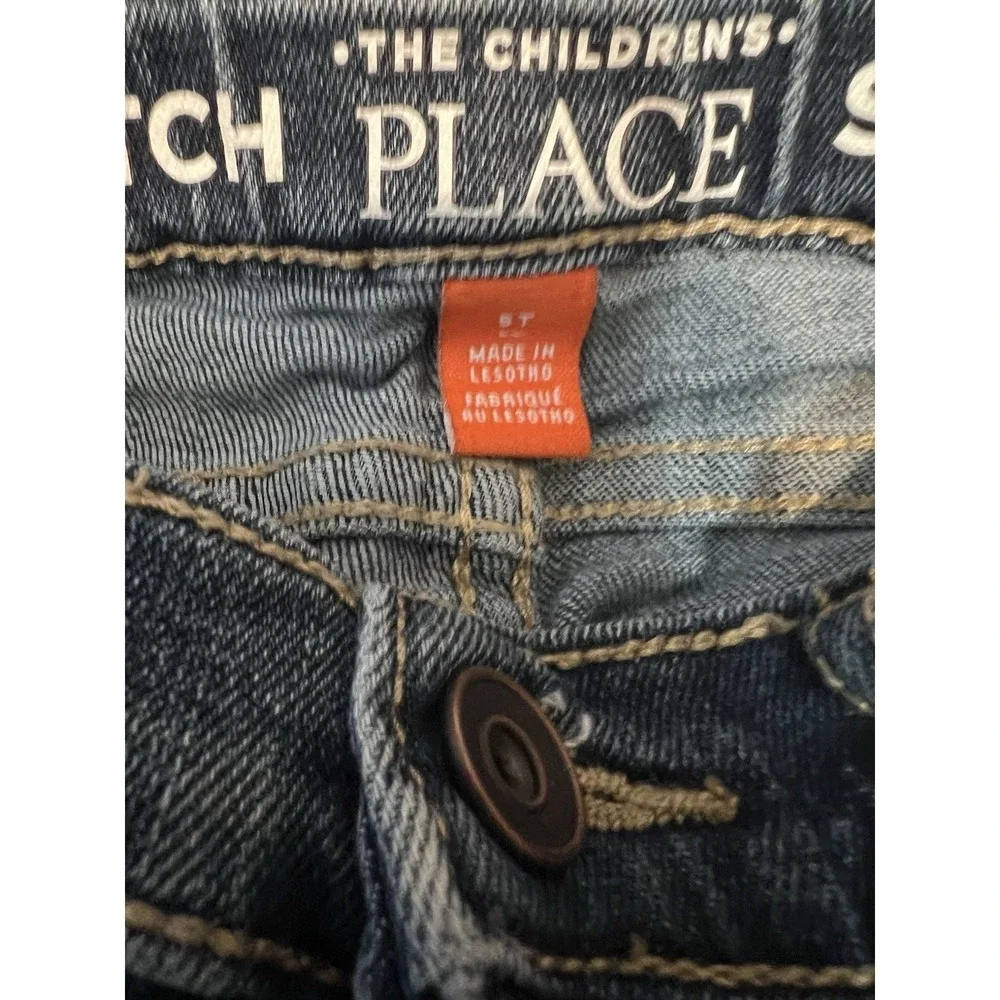 Childrens Place‎ Straight Leg Jeans Toddler Size 5T Adjustable Waist Girls